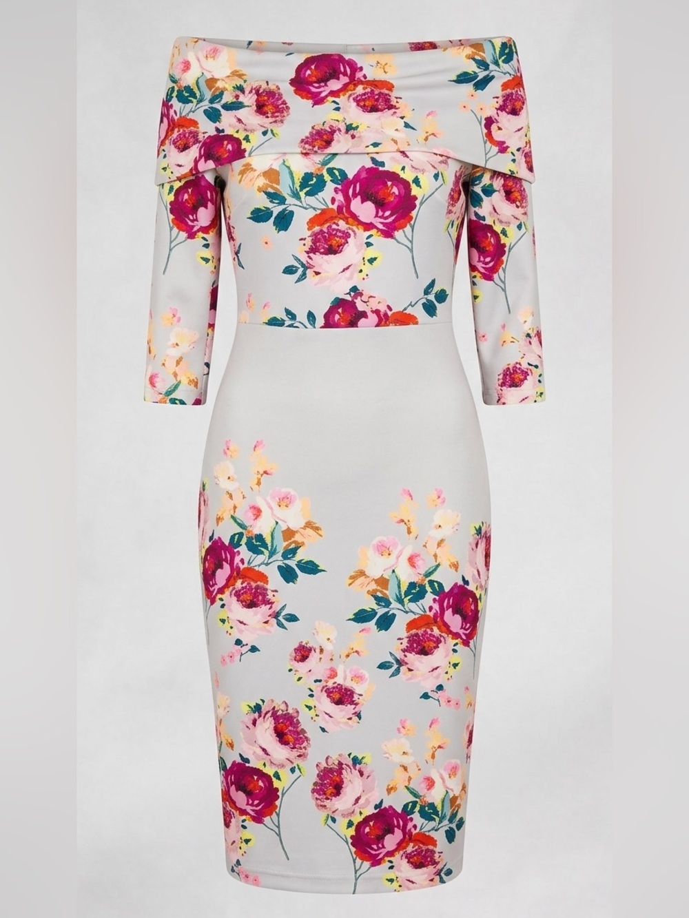 Asos Off-Shoulder midi  Floral  Dress